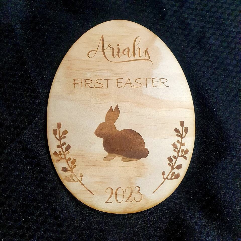 First Easter Plaque Hobart Custom Creations